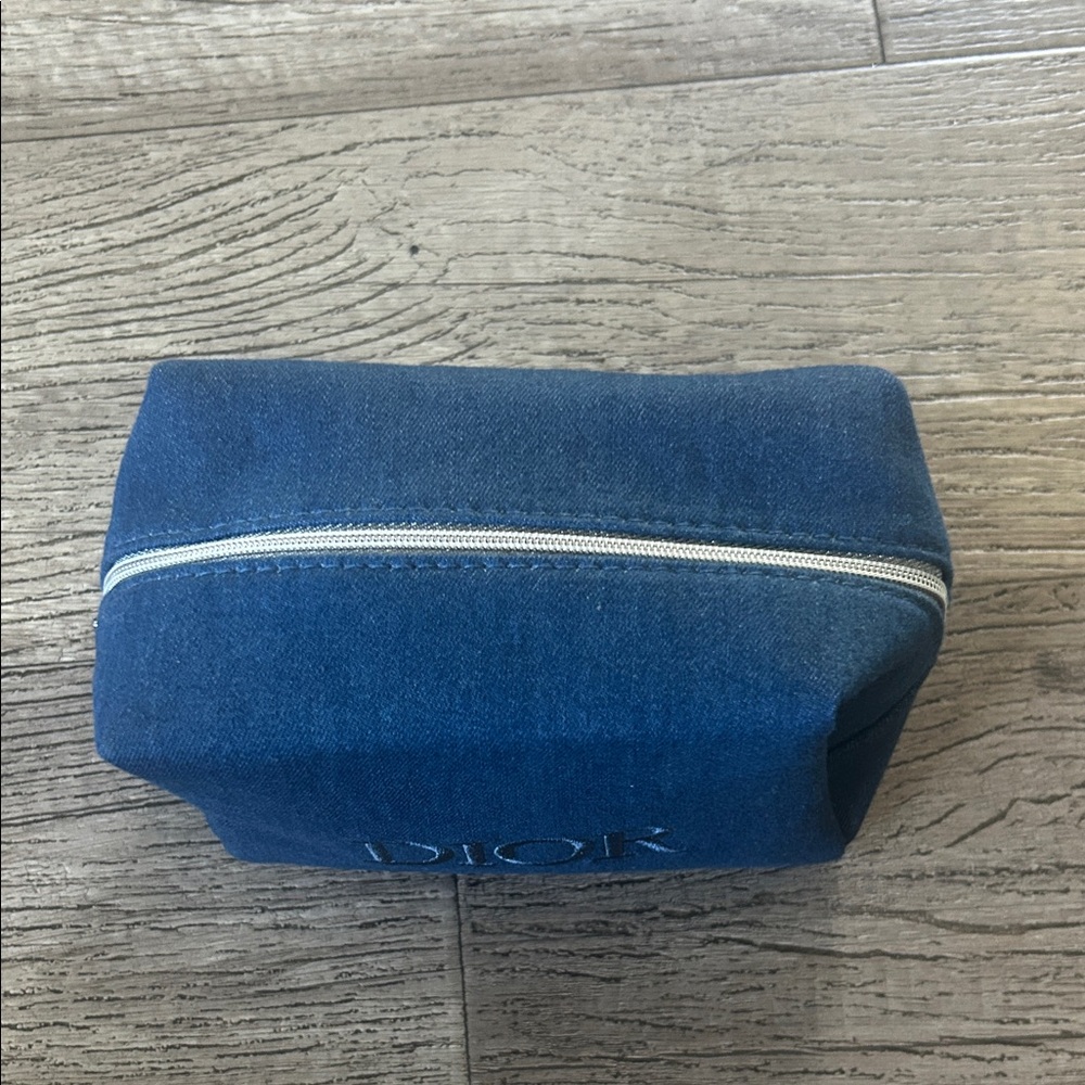 Dior Denim Blue Cosmetic Bag - Picture 14 of 14